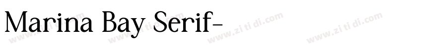 Marina Bay Serif字体转换